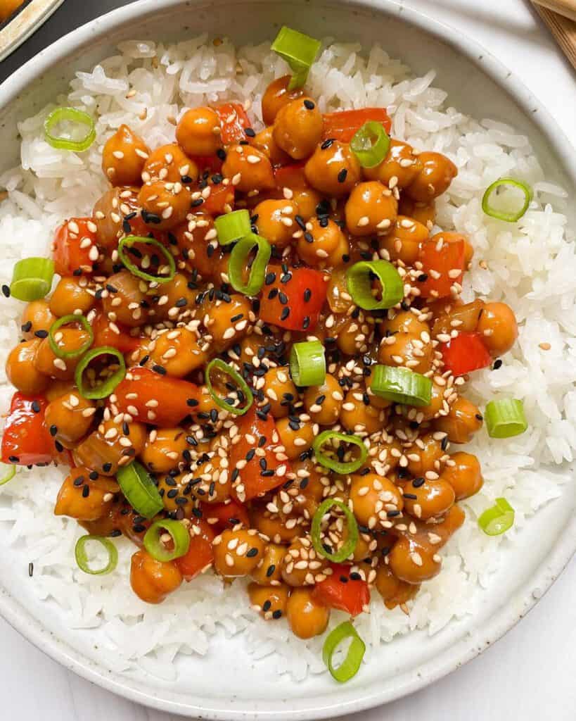 Kung Pao Chickpeas