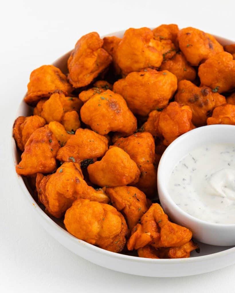 Vegan Buffalo Cauliflower Wings