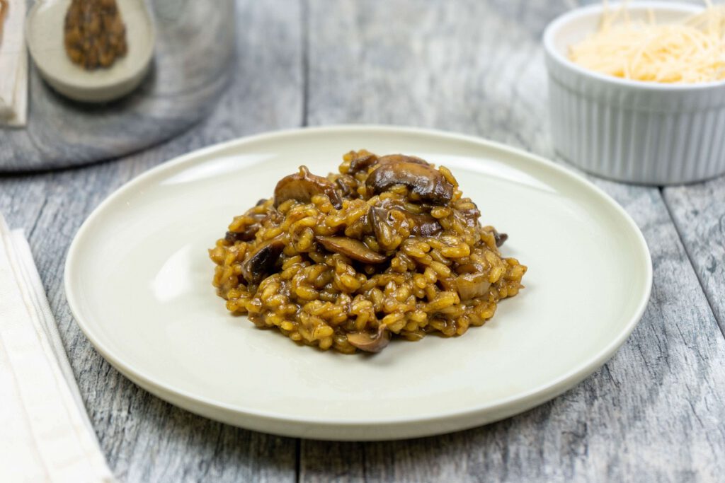 Vegan Gourmet Mushroom Risotto