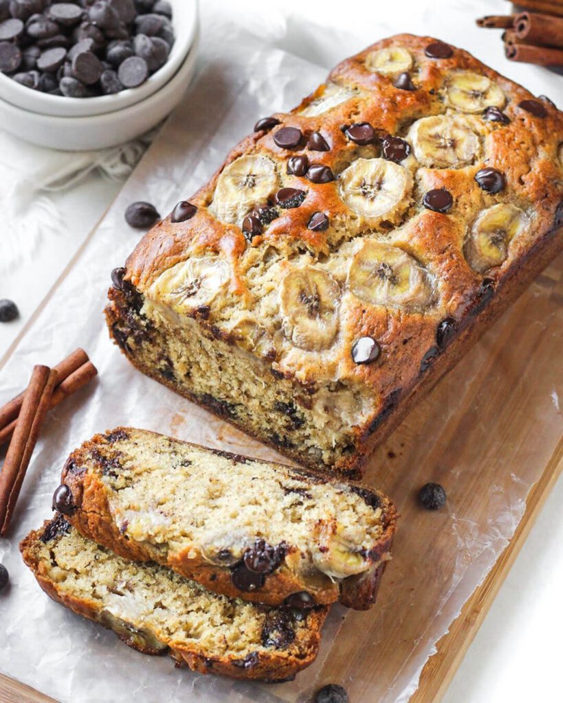 Vegan Banana Chocolate Chip Bread