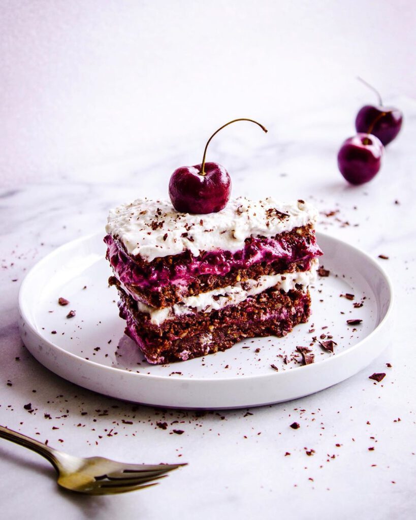 No-Bake Vegan Black Forest Cake