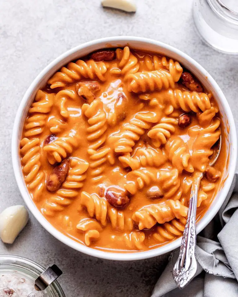 Creamy Tomato Soup With Pasta & Beans