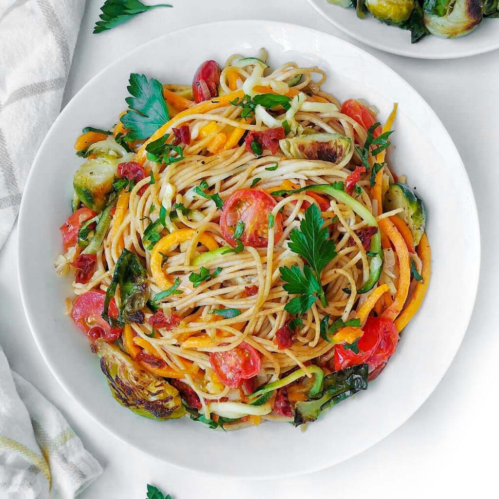 Vegan Winter Vegetable Pasta - Good Old Vegan